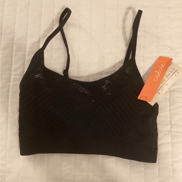 NWT Colsie black bralette size xs - Picture 2 of 3
